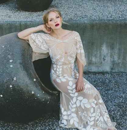 abito da sposa, stile tattoo 22