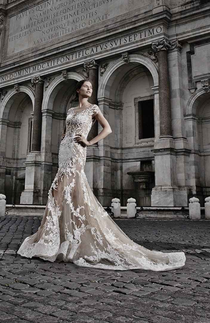 abito da sposa, stile nude look 8