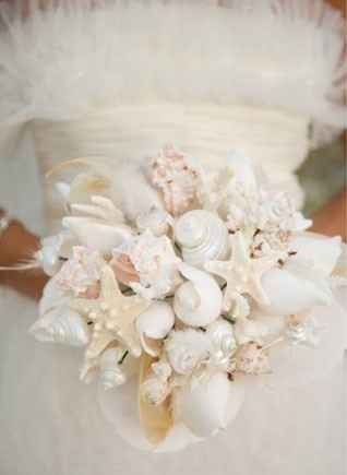 il bouquet della sposa, marino , di conchiglie 7