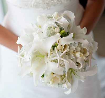 il bouquet della sposa, marino , di conchiglie 16