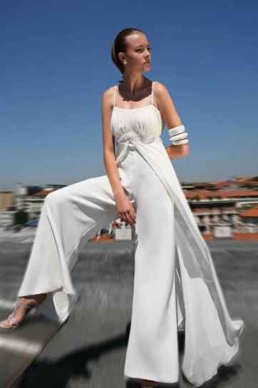 abito da sposa, stile coi pantaloni 3