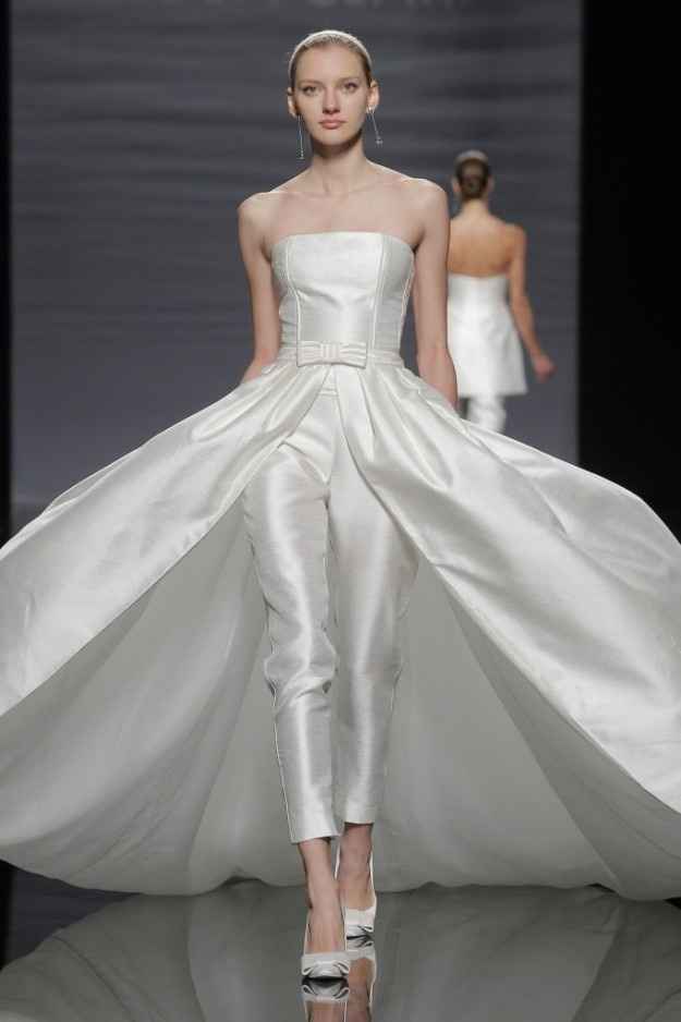 abito da sposa, stile coi pantaloni 8