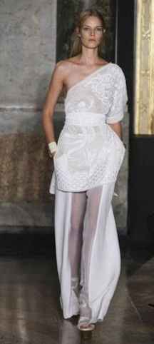 abito da sposa, stile coi pantaloni 10