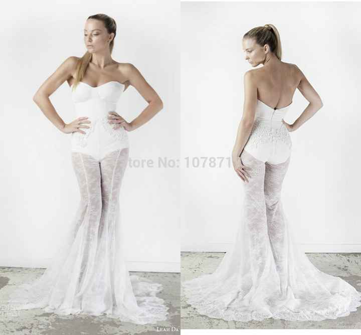 abito da sposa, stile coi pantaloni 13
