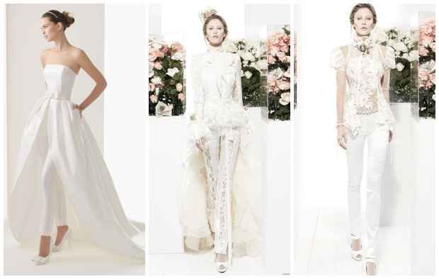 abito da sposa, stile coi pantaloni 18