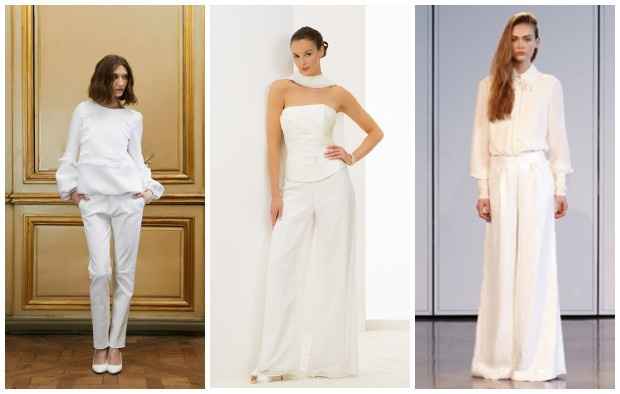 abito da sposa, stile coi pantaloni 20