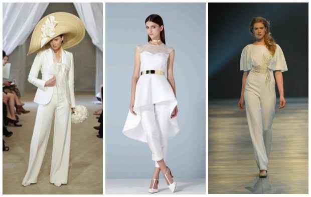 abito da sposa, stile coi pantaloni 16