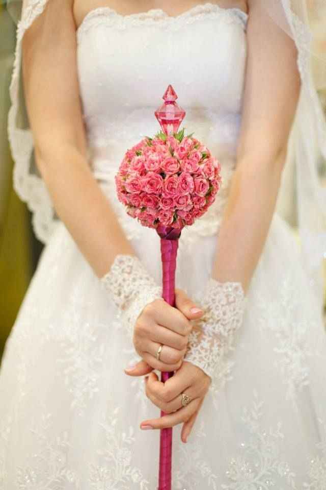 il bouquet della sposa, a scettro  