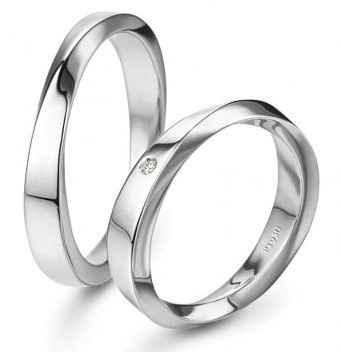 accessori sposi, fedi nuziali, modello platino