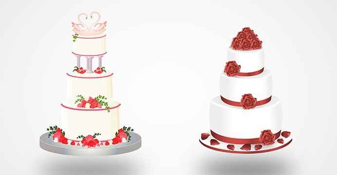 torta nuziale - costruzione