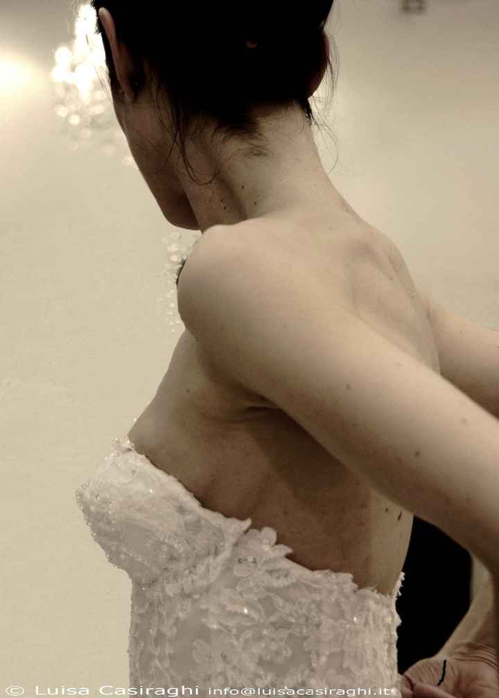 il mio abito da sposa, 1°prova in Atelier 5
