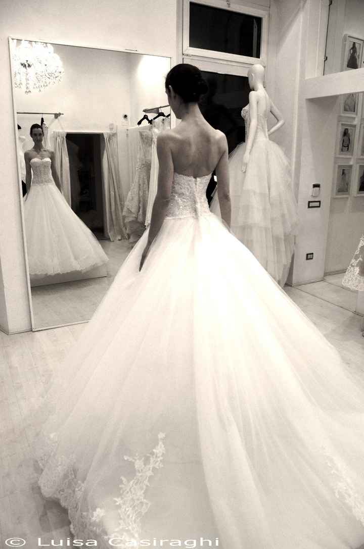 il mio abito da sposa, 1°prova in Atelier 9