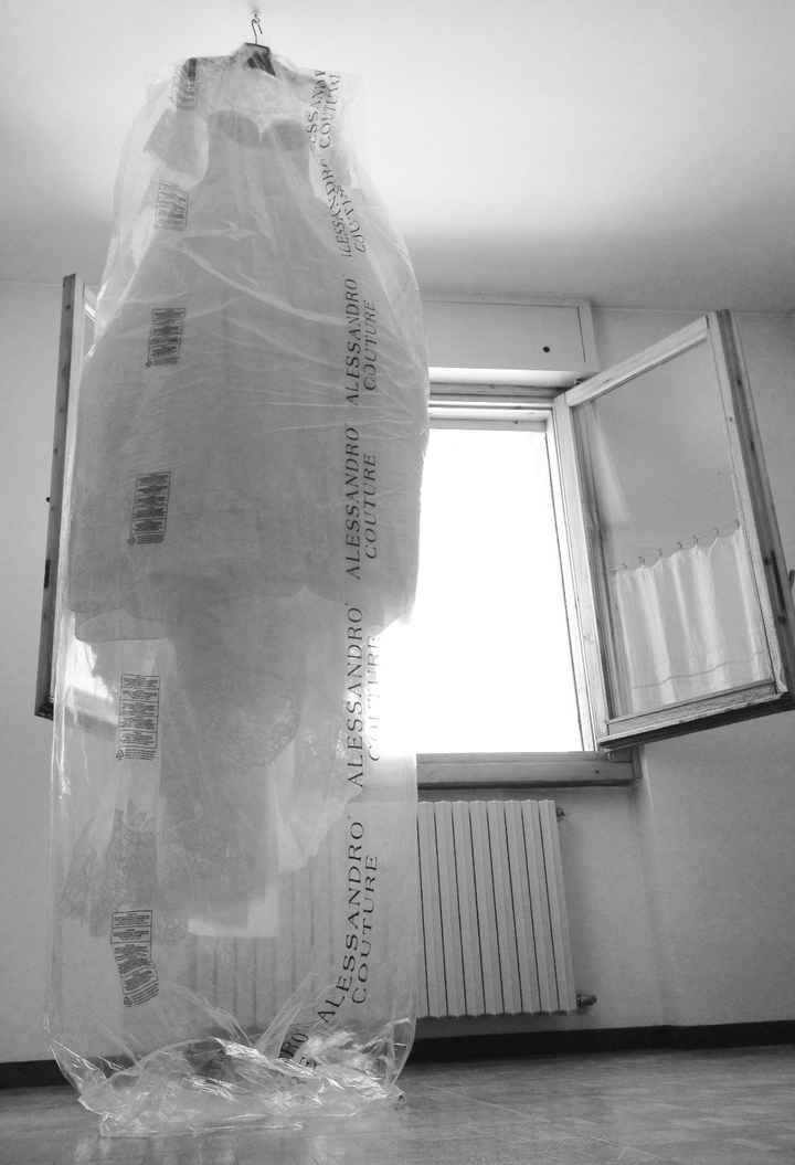 Il reportage delle mie nozze: il mio abito a casa