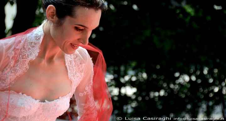 il reportage delle mie nozze - velo rosso