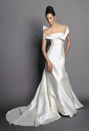abito da sposa, stile scollo omerale 1