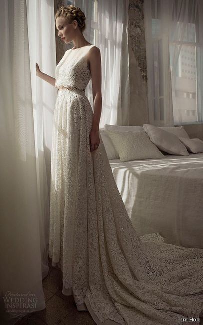abito da sposa, stile crop top 13