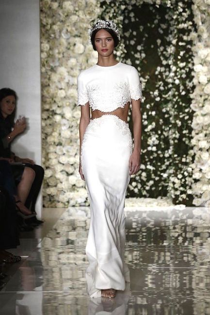 abito da sposa, stile crop top 15