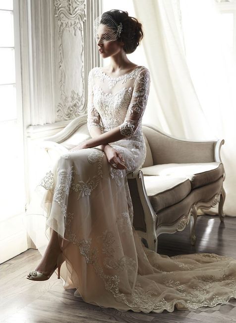 abito da sposa, stile nude look 5