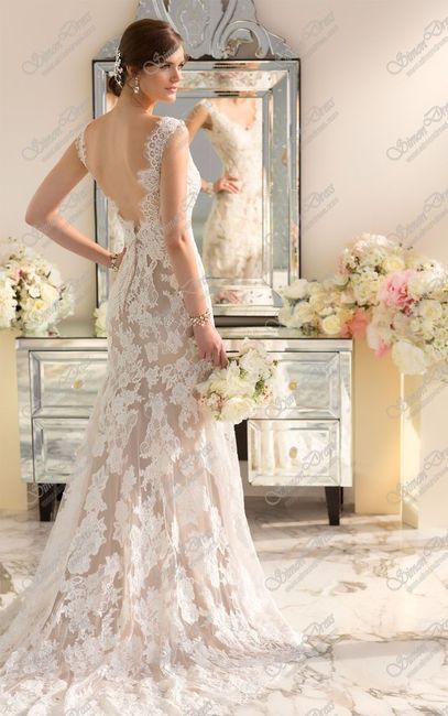 abito da sposa, stile nude look 11