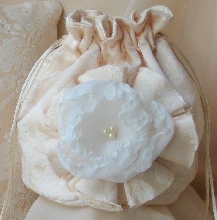 accessori da sposa , borsetta rustica 5