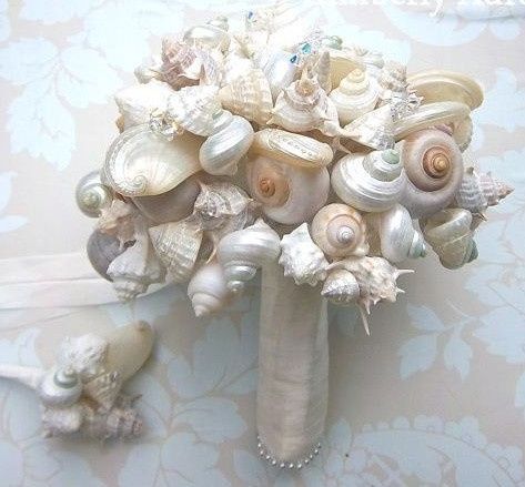 il bouquet della sposa, marino , di conchiglie 11