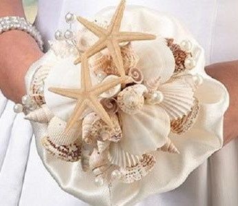 il bouquet della sposa, marino , di conchiglie 13
