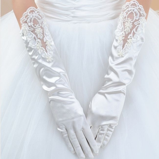 accessori da sposa , guanti lunghi 1