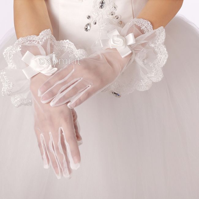 accessori da sposa , guanti corti 4