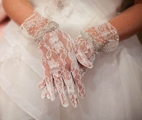 accessori da sposa , guanti corti 6