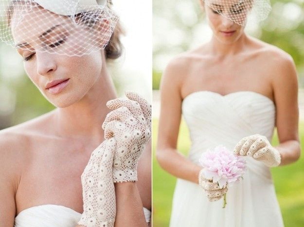 accessori da sposa , guanti corti 9