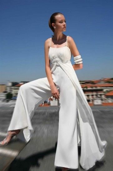 abito da sposa, stile coi pantaloni 3