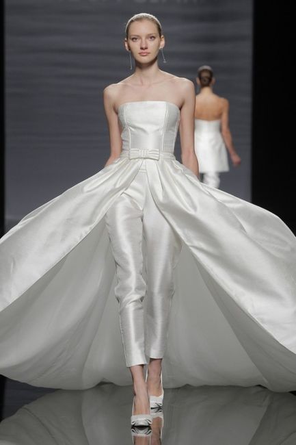 abito da sposa, stile coi pantaloni 8