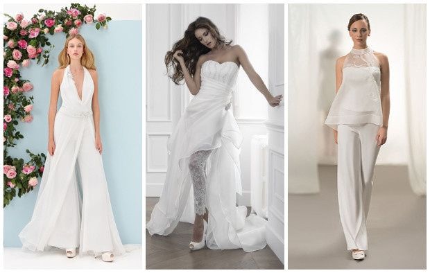 abito da sposa, stile coi pantaloni 21