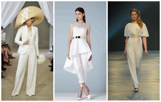 abito da sposa, stile coi pantaloni 16
