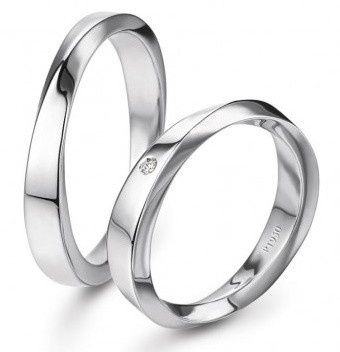 accessori sposi, fedi nuziali, modello platino