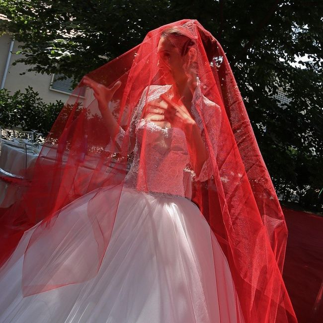 Il reportage delle mie nozze - velo rosso