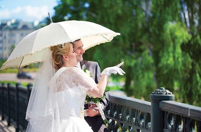 Guida agli accessori da sposa 9 - l'ombrello - Volant