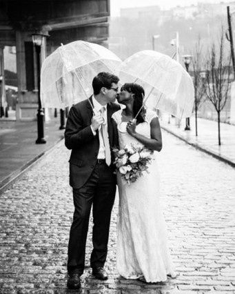 Guida agli accessori da sposa 9 - l'ombrello - trasparente