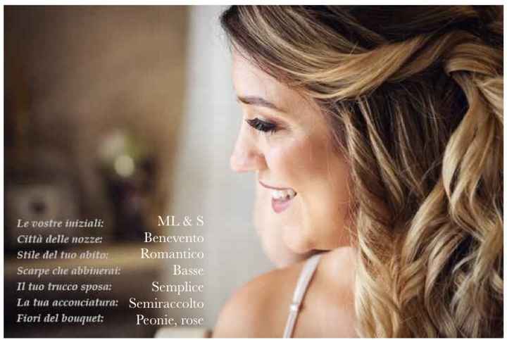 Condividi il tuo identikit sposa - 1