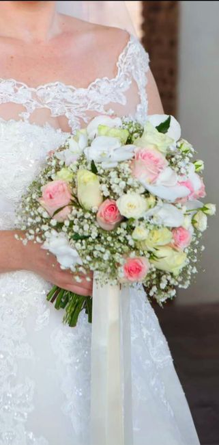 Fiori e bouquet bianco/rosa 35