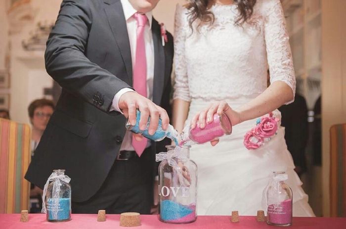 Rito della sabbia con testo. - 2