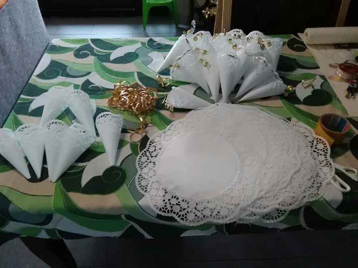 Coni porta riso in preparazione - 1