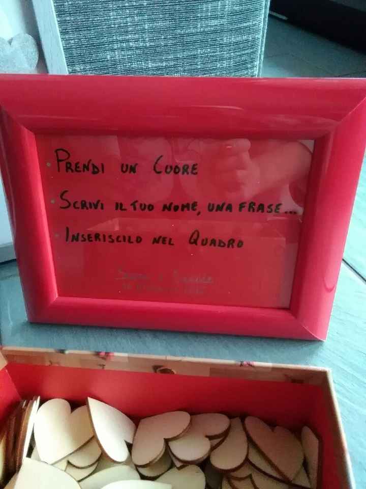 Guestbook "quadro" con cuori - 3