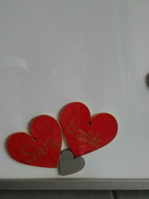 Guestbook "quadro" con cuori - 2