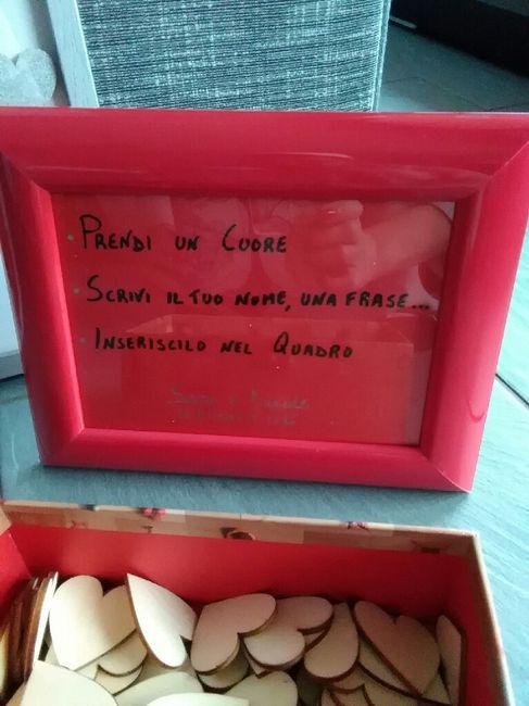 Guestbook "quadro" con cuori - 3
