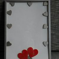 Guestbook "quadro" con cuori - 1
