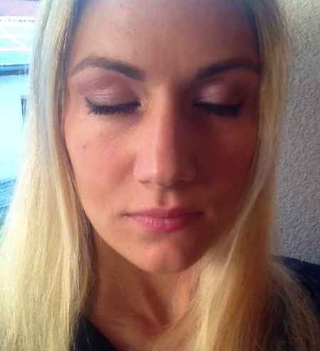 Trucco occhi azzurri, prima prova! - 1