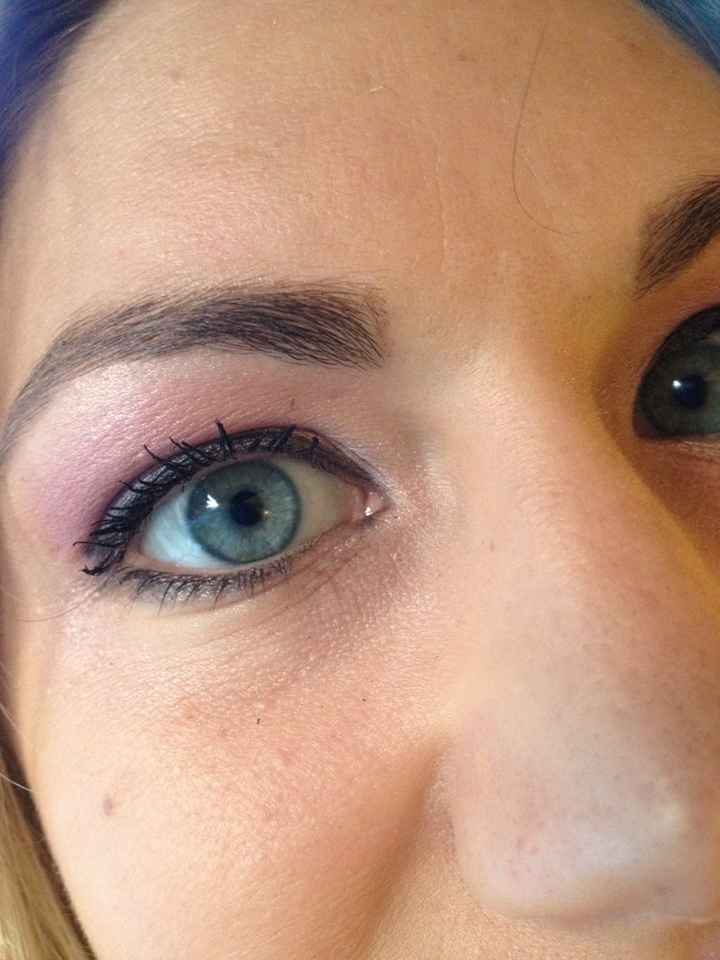 Trucco occhi azzurri, prima prova! - 4