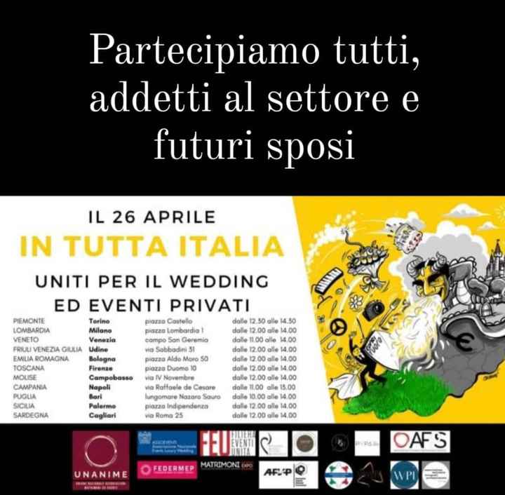 Lunedì 26 aprile protesta wedding nelle piazze italiane - 1