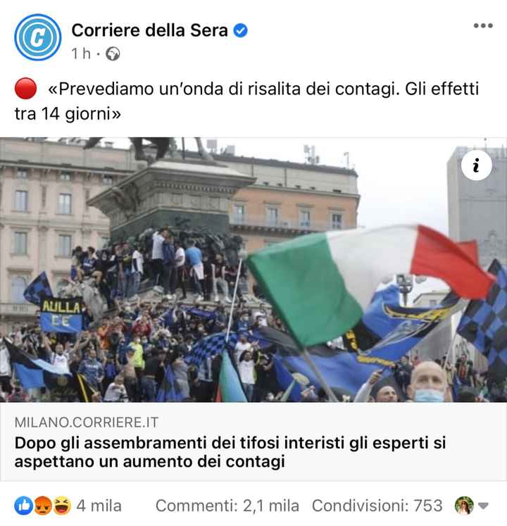 Il calcio si, noi non possiamo sposarci perché è rischioso - 1